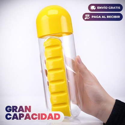 Botella Pastillero 3 en 1