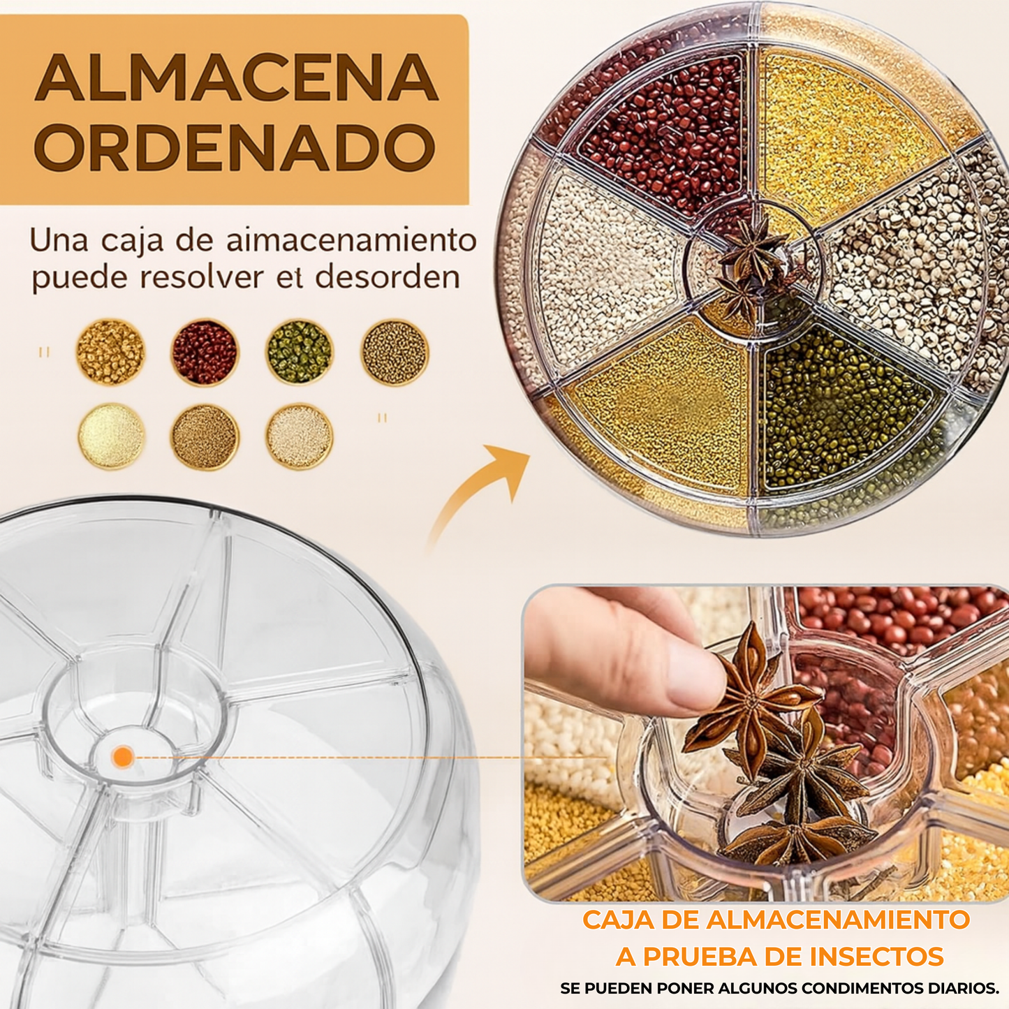 Dispensador Giratorio 360° 6X