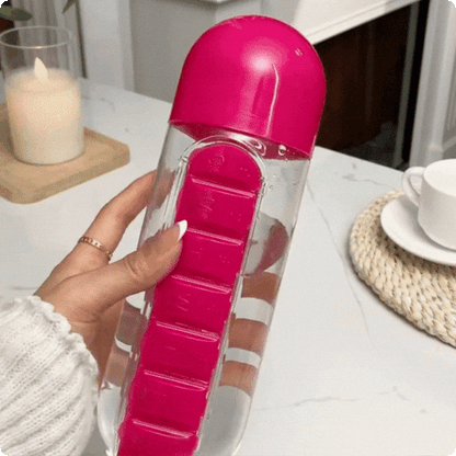 Botella Pastillero 3 en 1